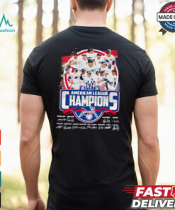 New York Yankees Team American League Champions 2024 Signatures Shirt