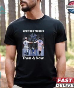 New York Yankees Then & Now Mickey Mantle And Aaron Judge Signatures 2024 T shirt