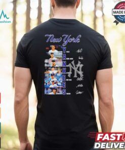 New York Yankees name player baseball signature shirt