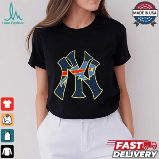 New York baseball Buffalo Bills on Yankees shirt