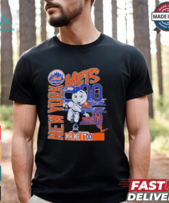 New York baseball Mr Met throw back shirt