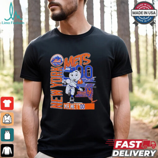 New York baseball Mr Met throw back shirt