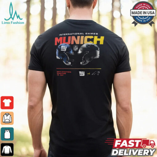 Nike Black New York Giants vs. Carolina Panthers International Games Munich 2024 T Shirt