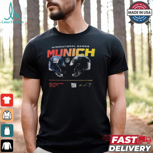 Nike Black New York Giants vs. Carolina Panthers International Games Munich 2024 T Shirt