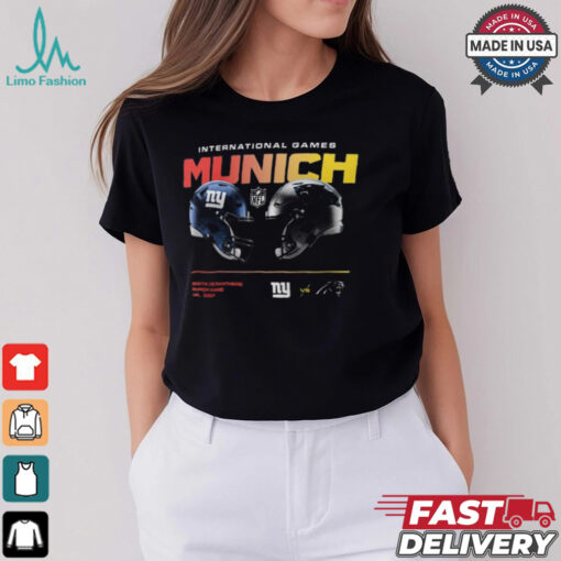 Nike Black New York Giants vs. Carolina Panthers International Games Munich 2024 T Shirt