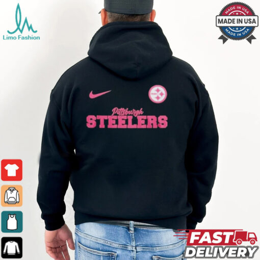 Nike Pittsburgh Steelers Football Pink Out Tackle Breast Cancer Shirt