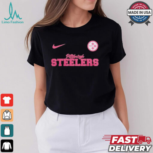 Nike Pittsburgh Steelers Football Pink Out Tackle Breast Cancer Shirt