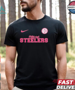 Nike Pittsburgh Steelers Football Pink Out Tackle Breast Cancer Shirt