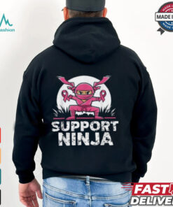 Ninja Breast Cancer Awareness Shirt, Toddler Boys Support Survivor Clothing