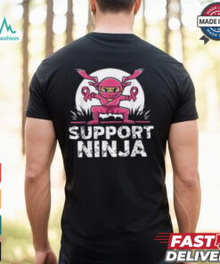 Ninja Breast Cancer Awareness Shirt, Toddler Boys Support Survivor Clothing