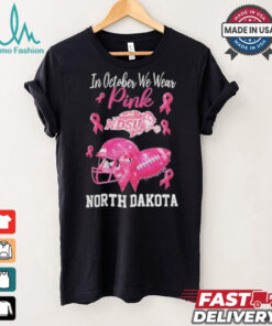 North Dakota State Bison In October We Wear Pink Breast Cancer Awareness Logo shirt