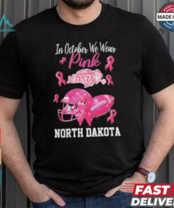 North Dakota State Bison In October We Wear Pink Breast Cancer Awareness Logo shirt