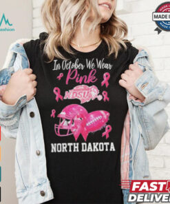 North Dakota State Bison In October We Wear Pink Breast Cancer Awareness Logo shirt