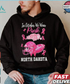 North Dakota State Bison In October We Wear Pink Breast Cancer Awareness Logo shirt