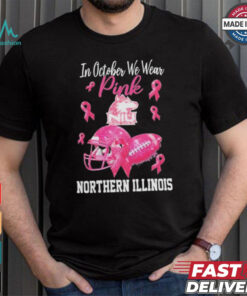 Northern Illinois Huskies In October We Wear Pink Breast Cancer Awareness Logo shirt