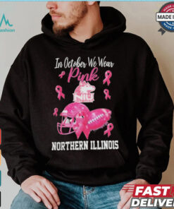 Northern Illinois Huskies In October We Wear Pink Breast Cancer Awareness Logo shirt