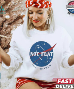 Not Flat We Checked Logo T shirt