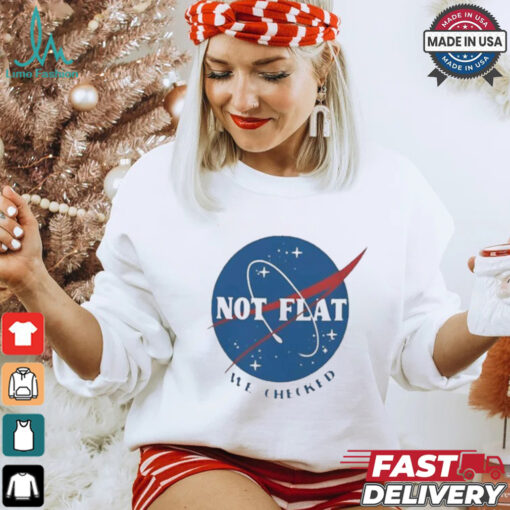 Not Flat We Checked Logo T shirt