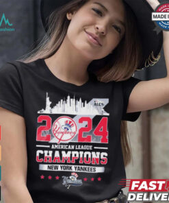 Official 2024 American League Champions New York Yankees T Shirt