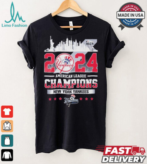 Official 2024 American League Champions New York Yankees T Shirt