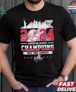 Official 2024 American League Champions New York Yankees T Shirt