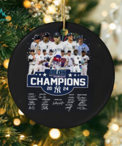 Official ALCS Champions 2024 New York Yankees Signatures Fireworks Shirt