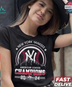 Official American League Champions MLB New York Yankees 2024 Skyline World Champions Shirt