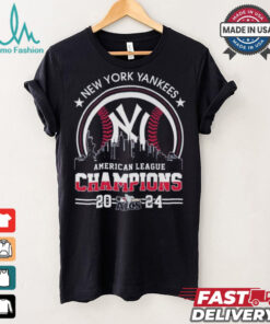 Official American League Champions MLB New York Yankees 2024 Skyline World Champions Shirt