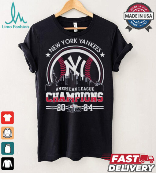 Official American League Champions MLB New York Yankees 2024 Skyline World Champions Shirt