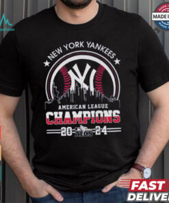 Official American League Champions MLB New York Yankees 2024 Skyline World Champions Shirt