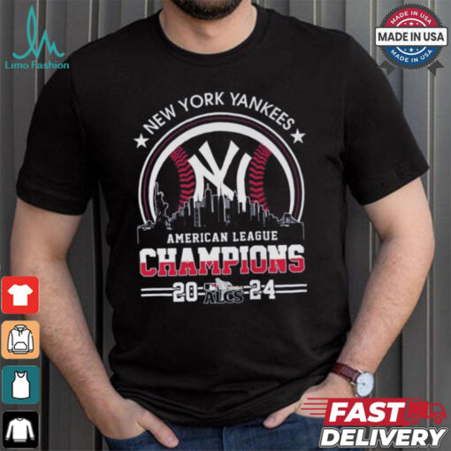 Official American League Champions MLB New York Yankees 2024 Skyline World Champions Shirt