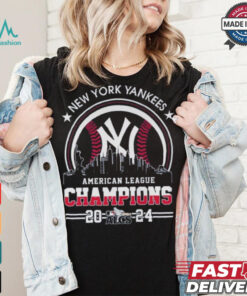 Official American League Champions MLB New York Yankees 2024 Skyline World Champions Shirt