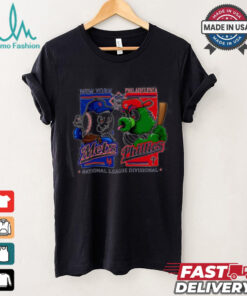 Official American League Divisional New York Mets vs Philadelphia Phillies mascot shirt