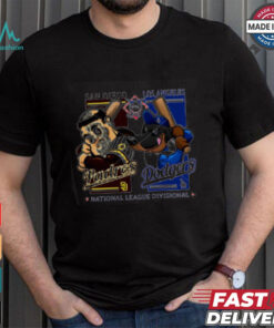 Official American League Divisional San Diego Padres vs Los Angeles Dodgers mascot shirt