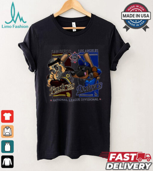Official American League Divisional San Diego Padres vs Los Angeles Dodgers mascot shirt