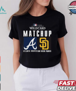 Official Atlanta Braves vs. San Diego Padres 2024 MLB NL Wild Card Matchup T Shirt