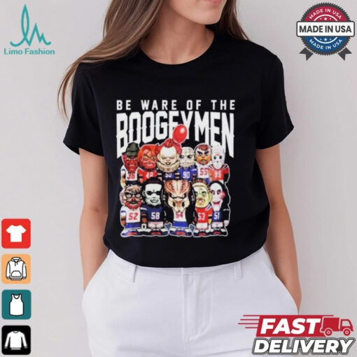 Official Beware Of The Boogeymen Halloween Characters T Shirt