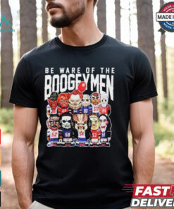 Official Beware Of The Boogeymen Halloween Characters T Shirt