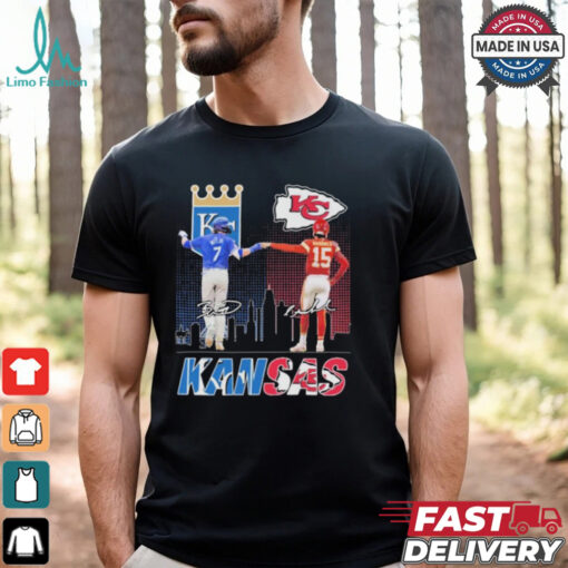 Official Bobby Witt Jr X Patrick Mahomes Kansas 2024 T shirt