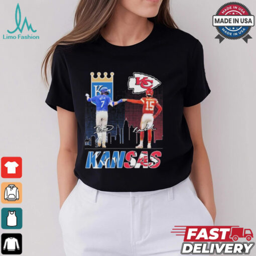 Official Bobby Witt Jr X Patrick Mahomes Kansas 2024 T shirt