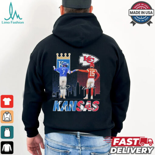 Official Bobby Witt Jr X Patrick Mahomes Kansas 2024 T shirt
