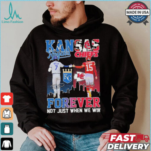 Official Bobby Witt Jr X Patrick Mahomes Kansas City Forever Not Just When We Win Shirt