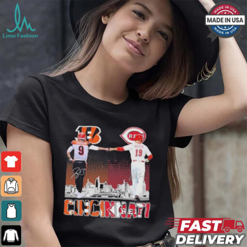 Official Cincinnati Bengals 2024 Joseph Burrow Cincinnati Reds Joey Votto T Shirt