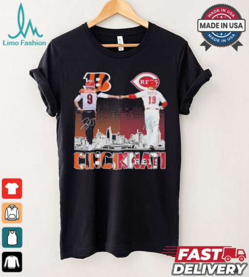 Official Cincinnati Bengals 2024 Joseph Burrow Cincinnati Reds Joey Votto T Shirt