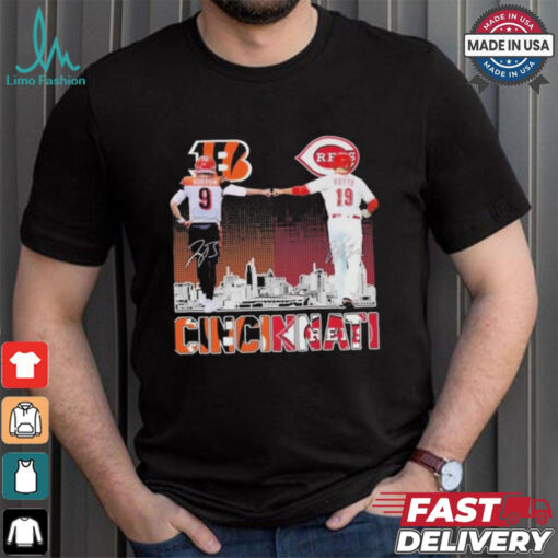 Official Cincinnati Bengals 2024 Joseph Burrow Cincinnati Reds Joey Votto T Shirt