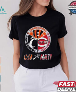 Official Cincinnati Bengals Reds Bearcats City Of Champions Logo 2024 T Shirt