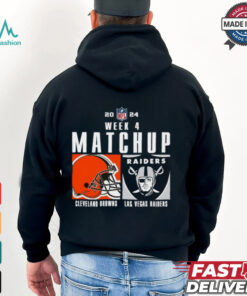 Official Cleveland Browns vs las vegas raiders 2024 NFL Week 4 Matchup T Shirt