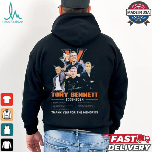 Official Coach Tony Bennett 2009 2024 Thank You For The Memories Signature shirt