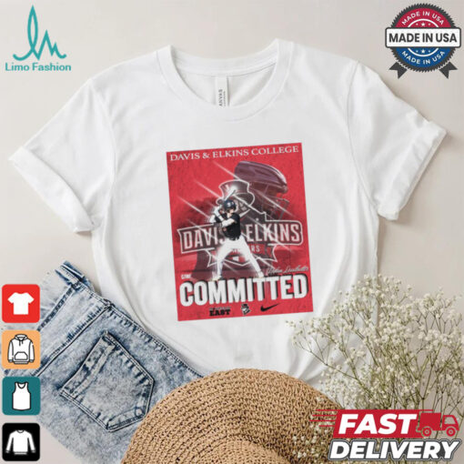 Official Davis And Elkins College Dylan Leadbetter Committed Mountain East Poster t shirt