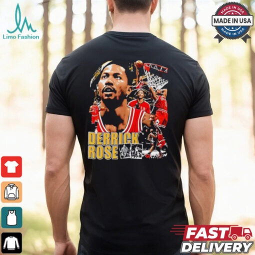 Official Derrick Rose Chicago Bulls basketball graphic shirt